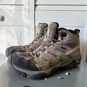 Merrell Moab 2 Mid Granite Hiking Boots Size 9